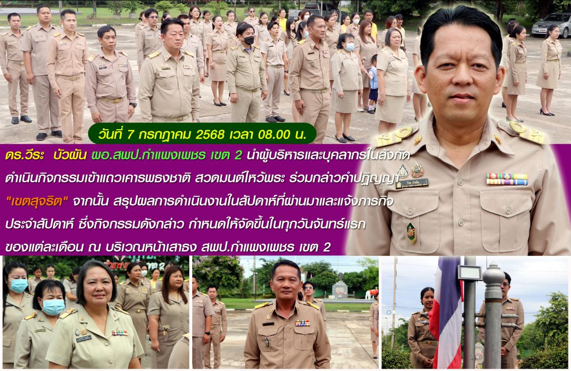 ผอ.เข้าแถวเคารพธงชาติ